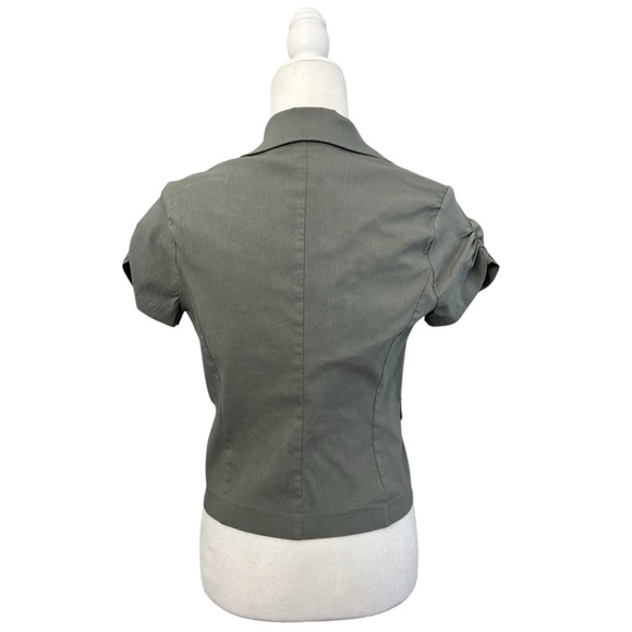 Green Vintage Rampage Single Button Short Sleeve Blazer - Size Medium - Picture 5 of 10